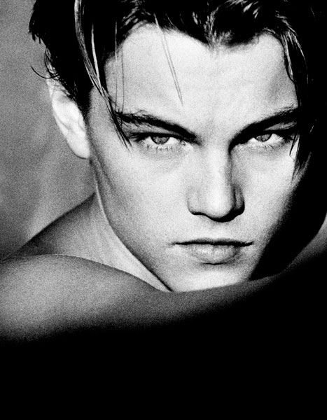 Young Leonardo Dicaprio Black And White